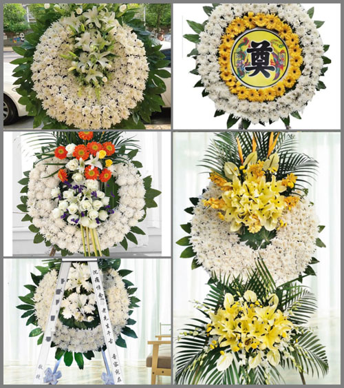 山东青岛即墨市通济街道辛家庄村花圈速递